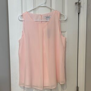 White House Black Market Light Pink Sleeveless Blouse